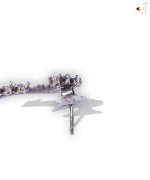 SILVER LUXURY CURVED EARRINGS